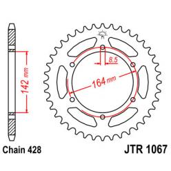 Звездочка задняя JT Sprockets (шаг 428) JT JTR1067